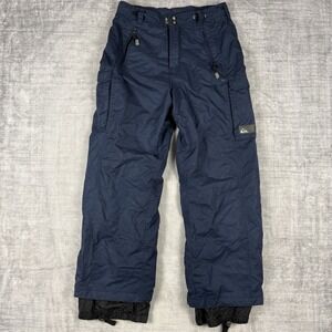 Quiksilver Pants Men Small Blue X Series Snow Ski Snowboard Lined Cargo Outdoors